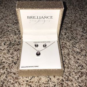 Earrings and necklace set